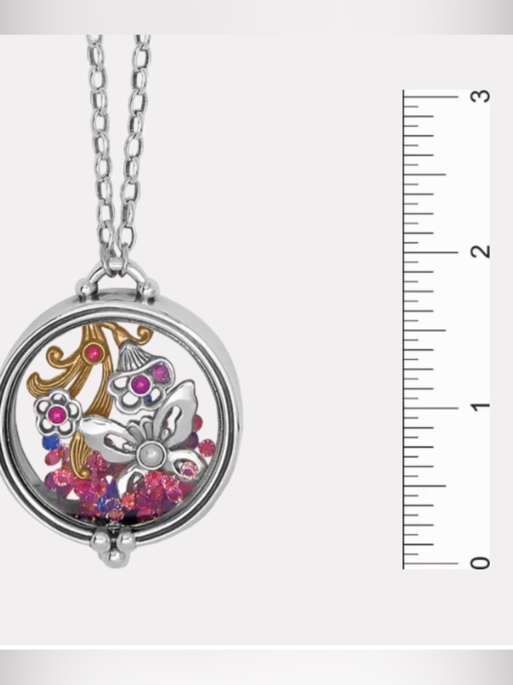 NWT BRIGHTON FLOWER DUET SHAKER NECKLACE - Picture 3 of 8